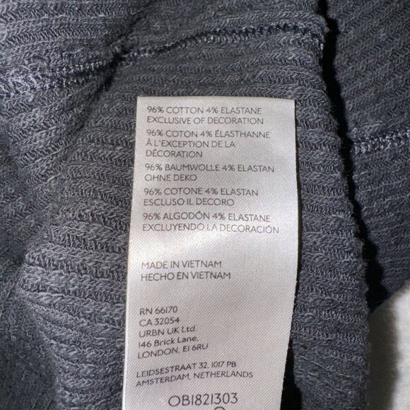 Women's We the Free Black Thermal 1/2 Zip Long Sleeves Sweater Size Medium - Picture 6 of 7